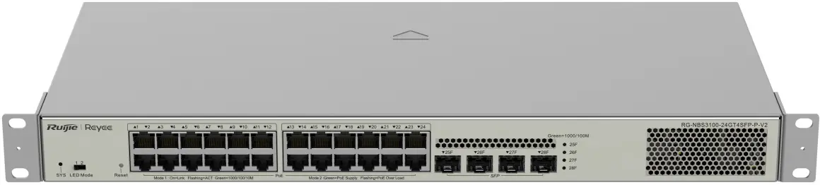 Comutator Ruijie Reyee RG-NBS3100-24GT4SFP-P-V2 (Grey)