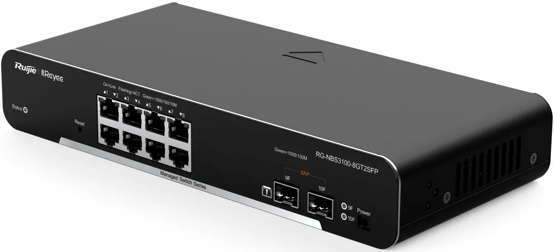 Comutator Ruijie Reyee RG-NBS3100-8GT2SFP (Black)