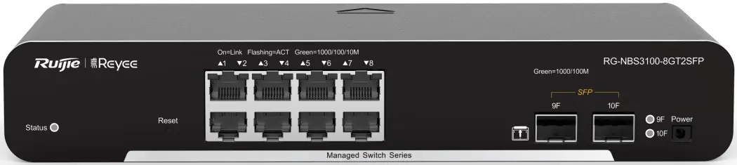 Comutator Ruijie Reyee RG-NBS3100-8GT2SFP (Black)