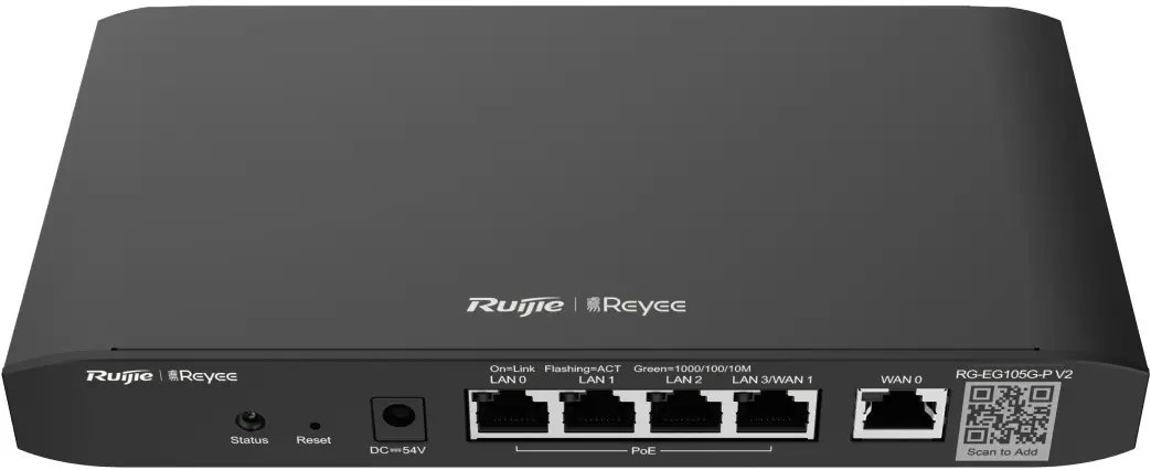 Маршрутизатор Ruijie Reyee RG-EG105G-P (Black)