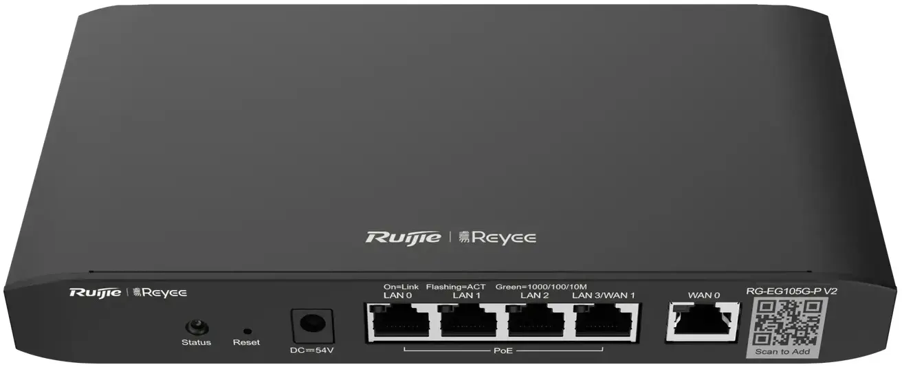 Router Ruijie Reyee RG-EG105G-P V2 (Black)