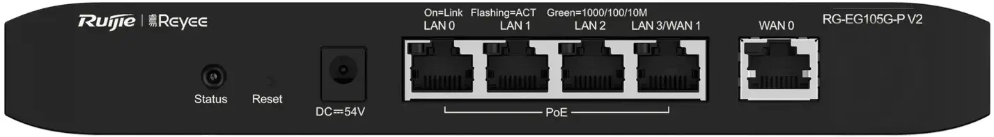 Router Ruijie Reyee RG-EG105G-P V2 (Black)