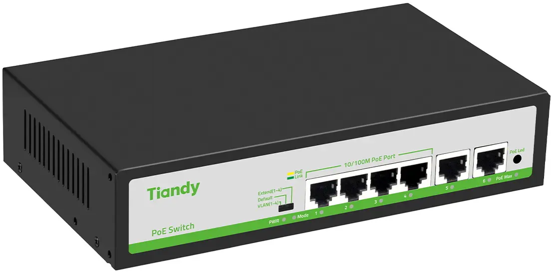 Comutator Tiandy TC-P3S06 (Black)
