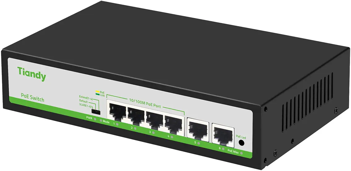 Comutator Tiandy TC-P3S06 (Black)