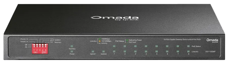Коммутатор PoE TP-Link DS110GMP (Black) - 2