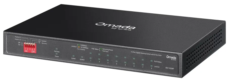 Коммутатор PoE TP-Link DS110GMP (Black) - 4