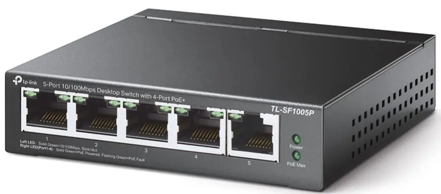 Коммутатор Tp-Link TL-SF1005P (Black)