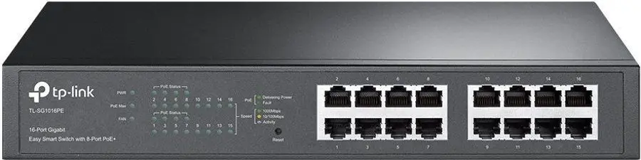 Comutator TP-Link TL-SG1016PE (Black)