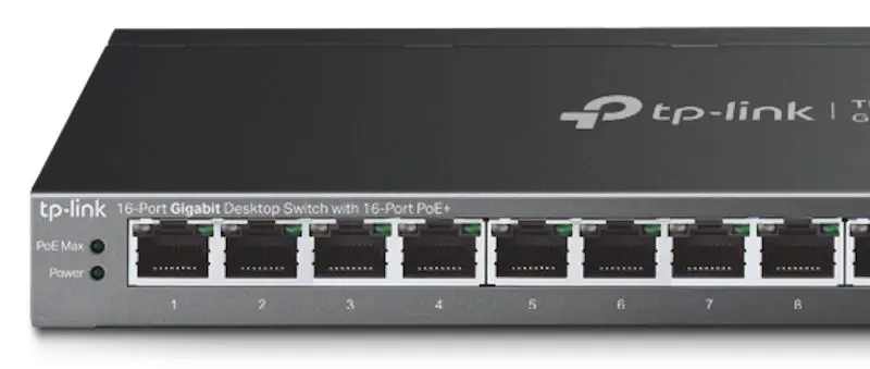 Comutator Tp-Link TL-SG116P (Black)