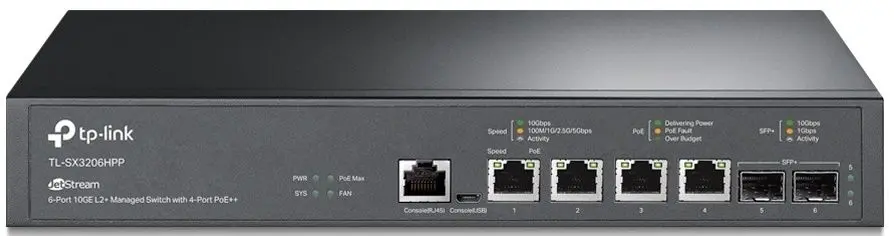 Comutator TP-Link TL-SX3206HPP (Black)