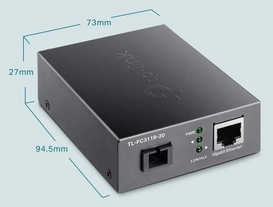 Convertor media WDM TP-Link FC311B-20 (Black)