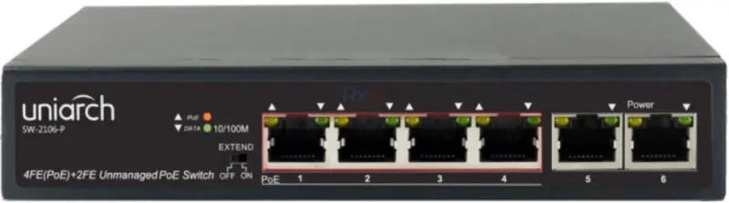 Коммутатор Uniarch SW-2106-P (Black)