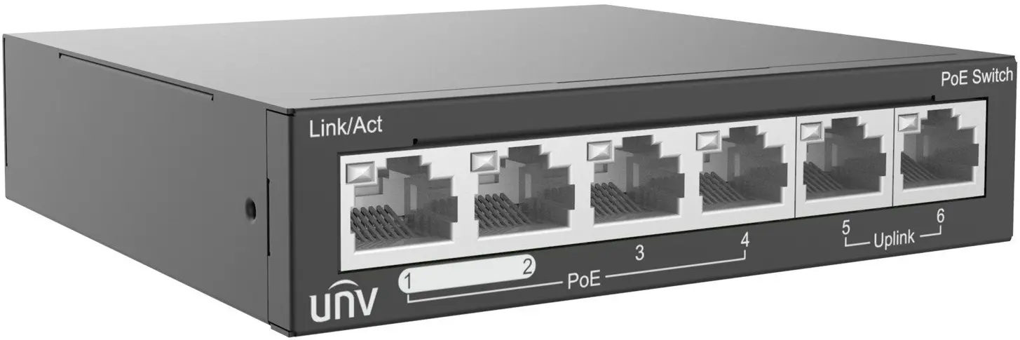 Коммутатор Uniview NSW2020-6T-POE-IN (Black)