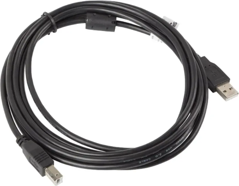 Кабель USB to AM/BM Lanberg CA-USBA-11CC-0030-BK 3m (Black)