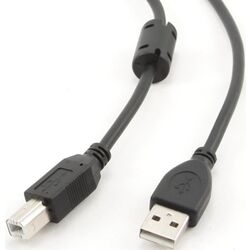 Кабель USB to AM/BM Lanberg CA-USBA-11CC-0030-BK 3m (Black)