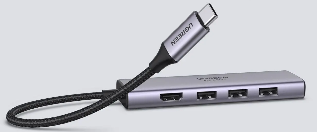 USB концентратор Ugreen 60383 (Silver)