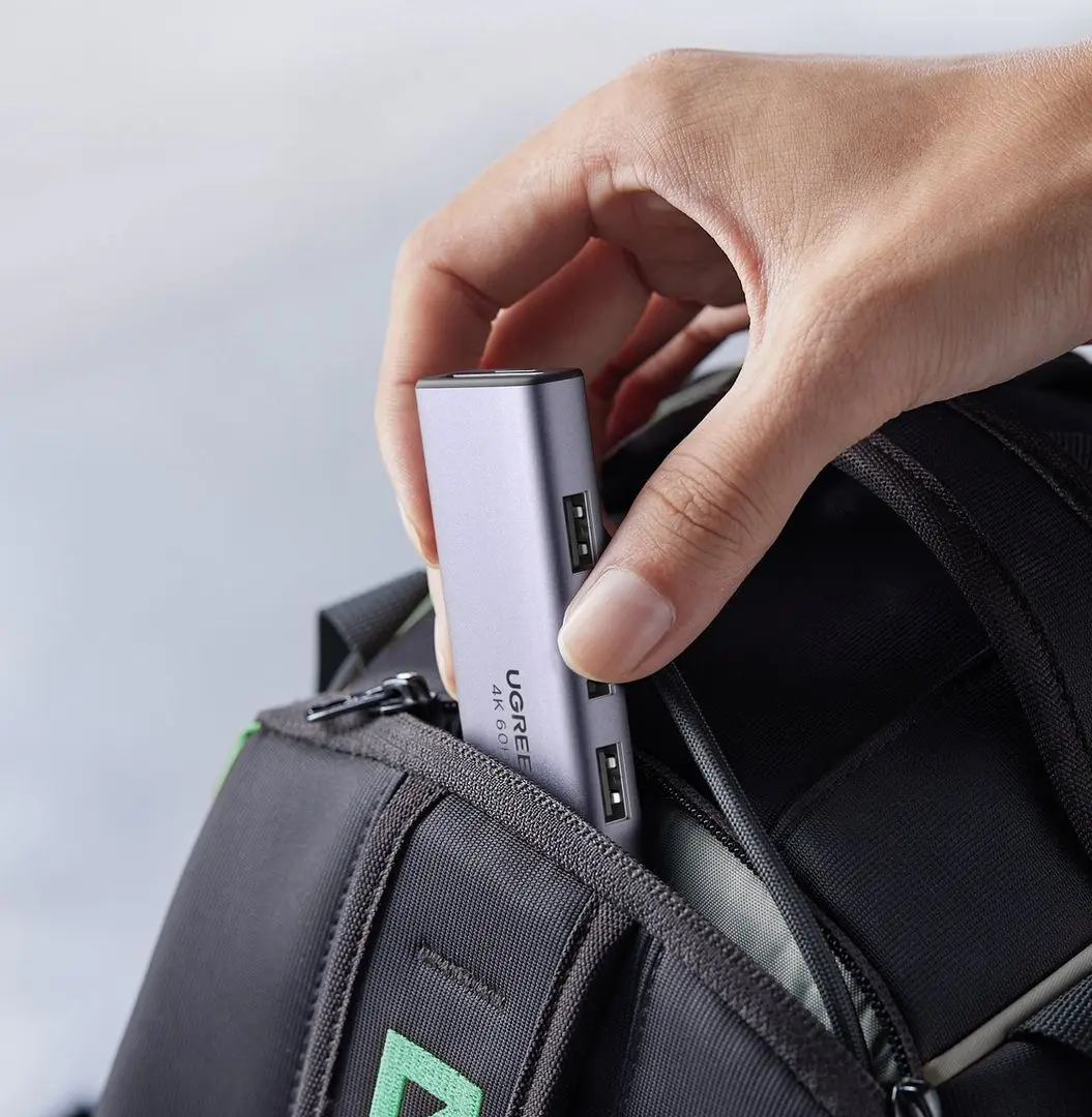 USB концентратор Ugreen 60383 (Silver)