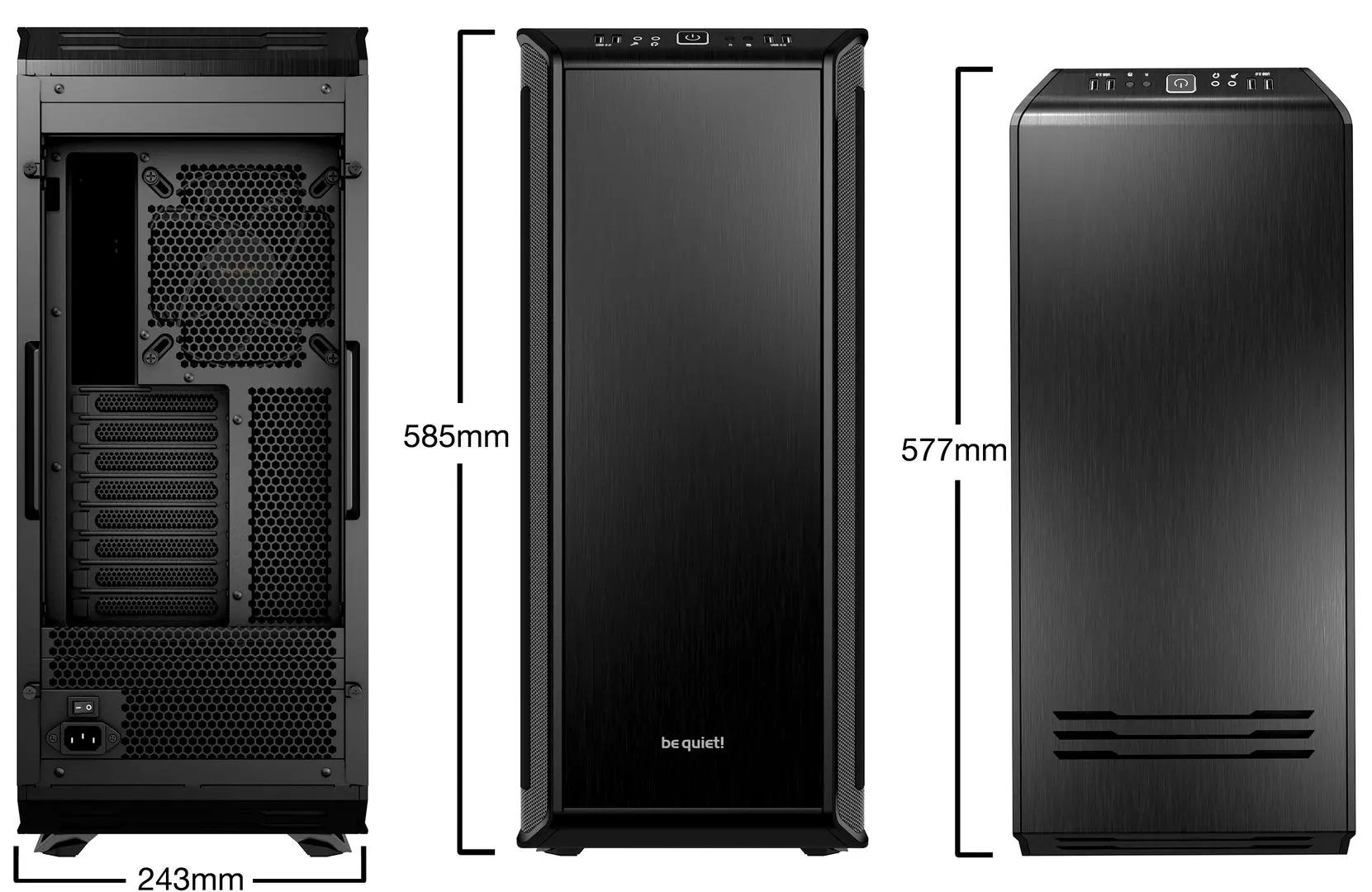 Case Be quiet! ATX Dark Base 900 (Black/Silver)