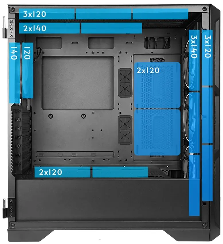 Корпус Chieftec Apex Air GA-01B-M-OP (Black)