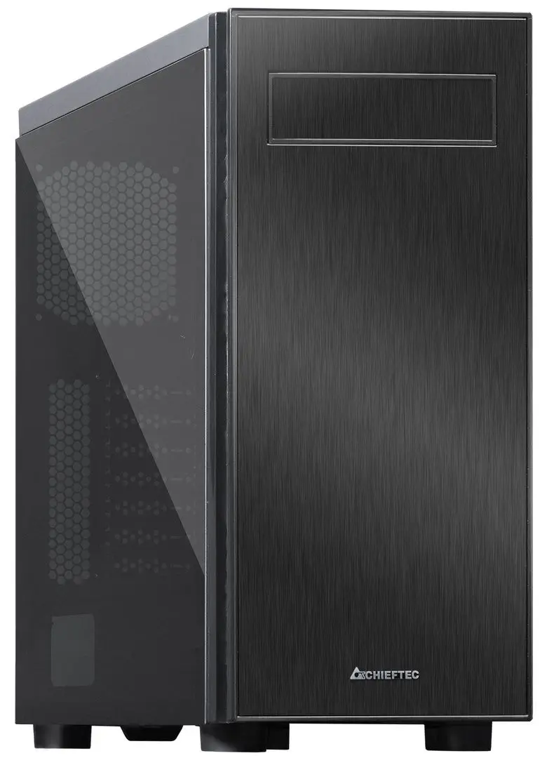 Корпус Chieftec Hawk AL-02B-TG-OP (Black)