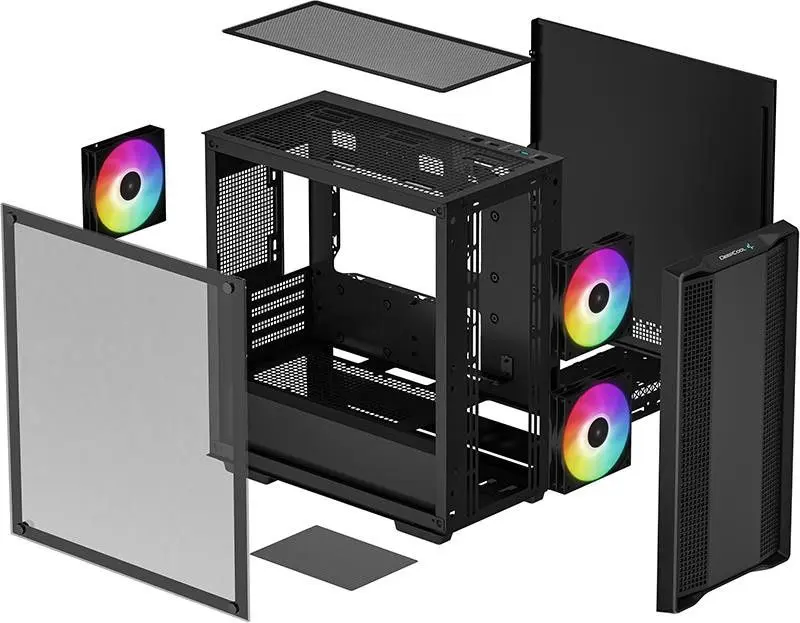 Корпус Deepcool CC360 ARGB (Black) - 10