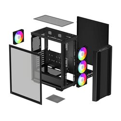 Carcasa Deepcool CC560 ARGB V2 (Black) Thumb