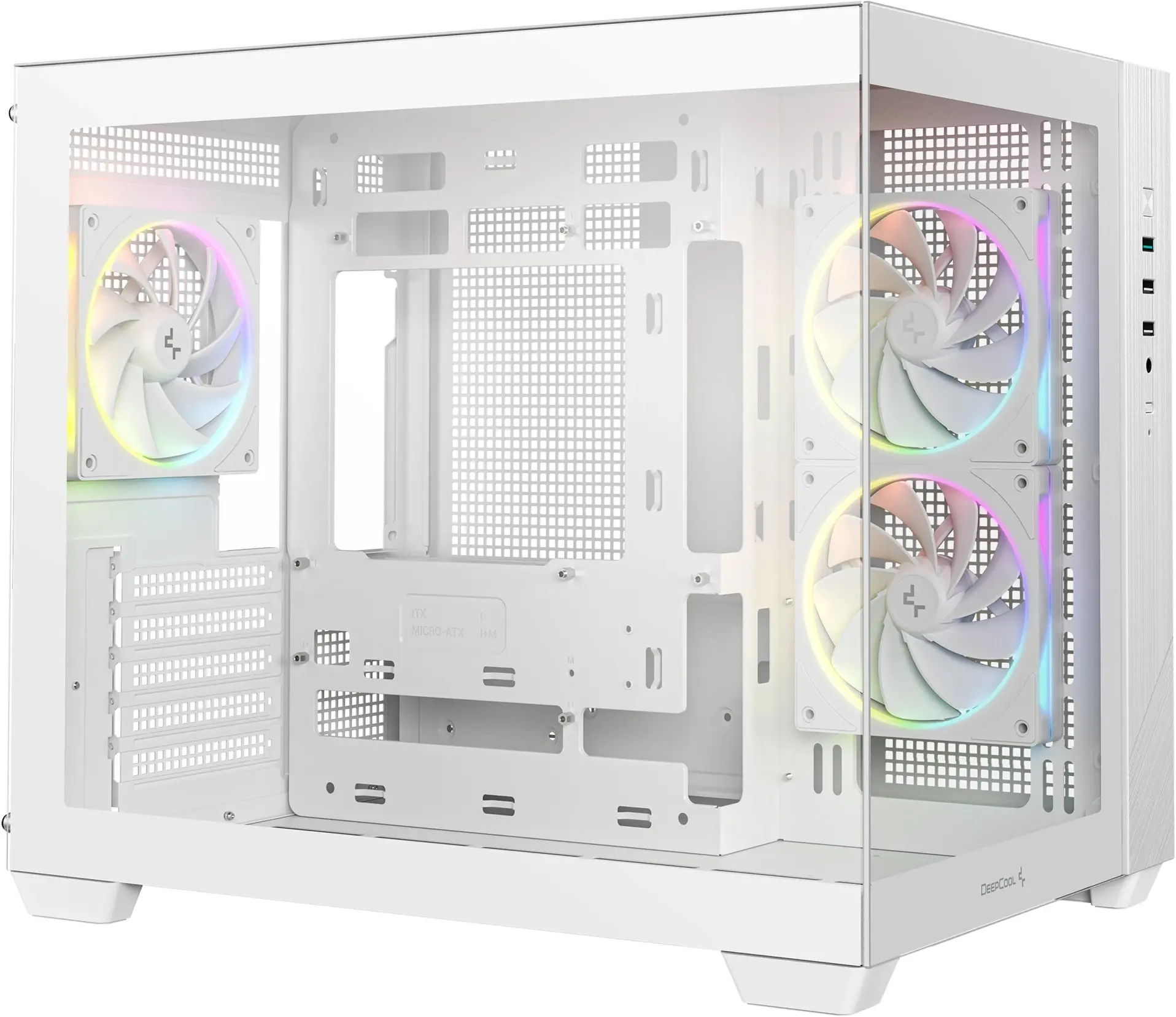 Carcasa Deepcool CG330 3F (White) - 2