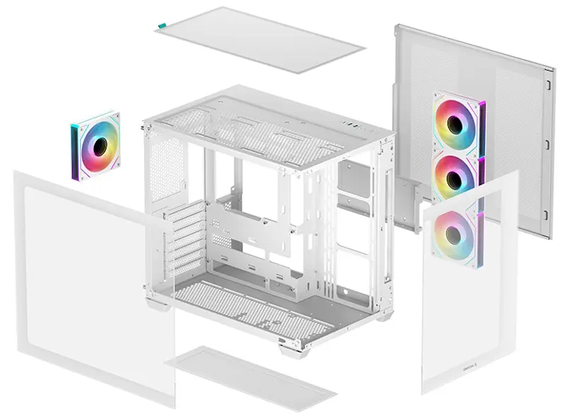 Carcasa Deepcool CG530 4F WH (White) - 13