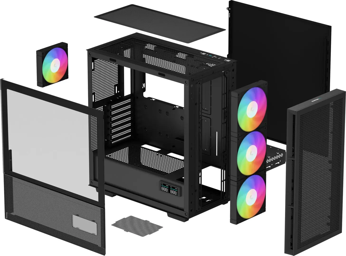 Корпус Deepcool CH560 Digital (Black) - 10