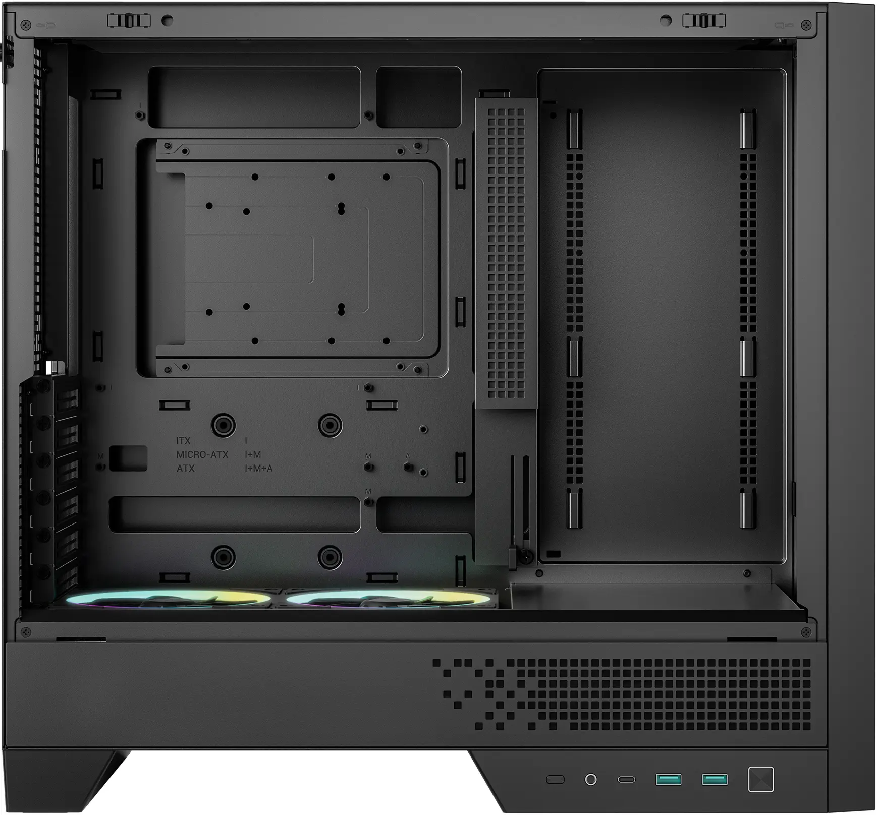 Carcasa Deepcool CL600 (Black/Wood) - 4