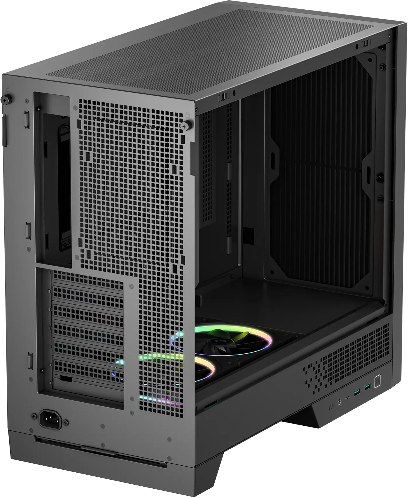 Carcasa Deepcool CL600 (Black/Wood) - 5