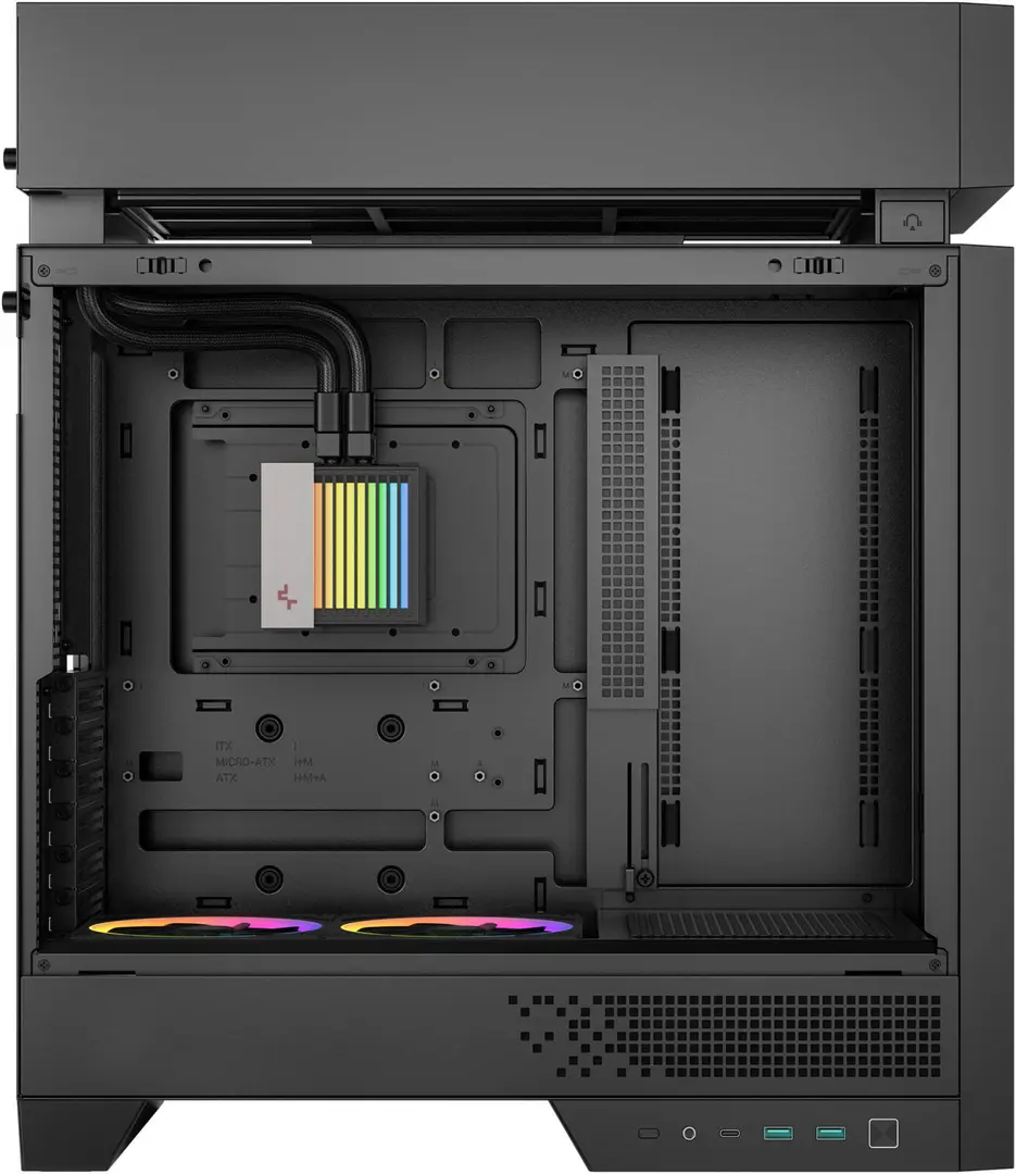 Carcasa Deepcool CL6600 (Black/Natural) - 5