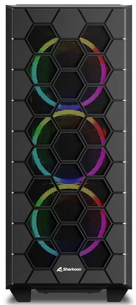 Case Sharkoon RGB HEX (Black) - 3
