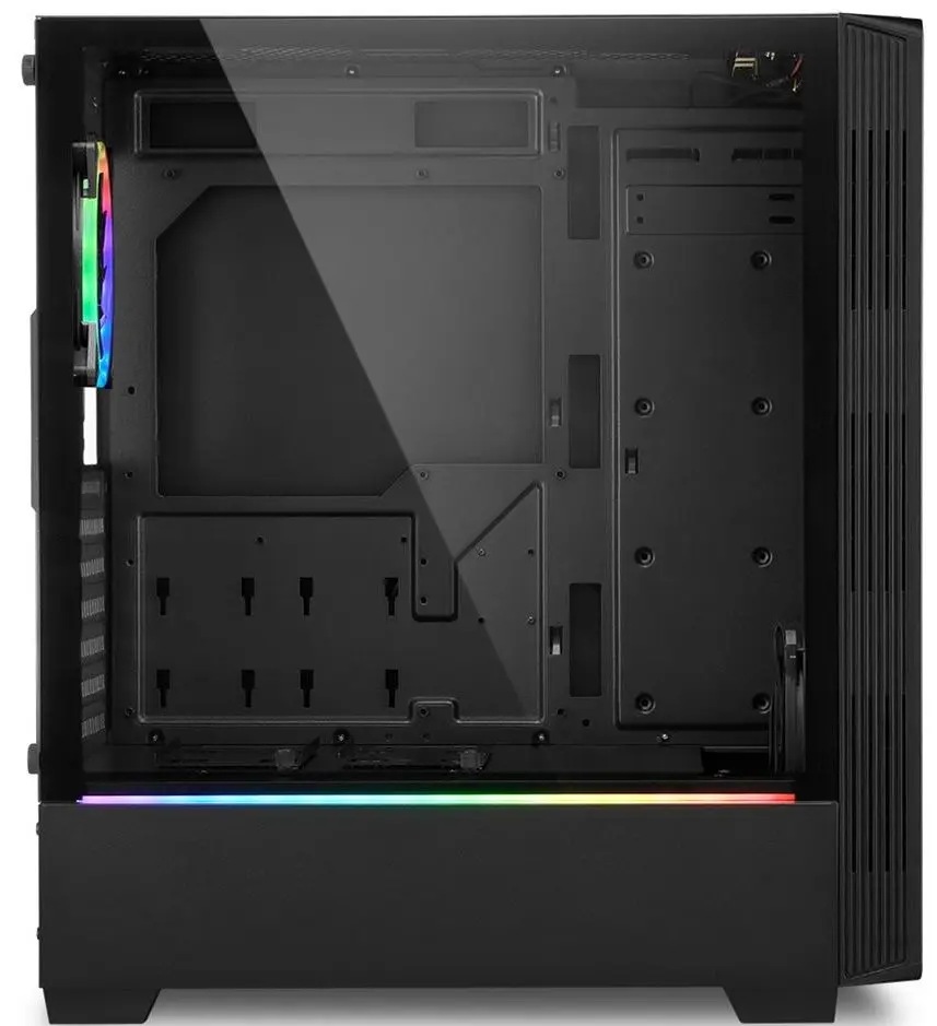 Case Sharkoon RGB LIT 200 (Black) - 4