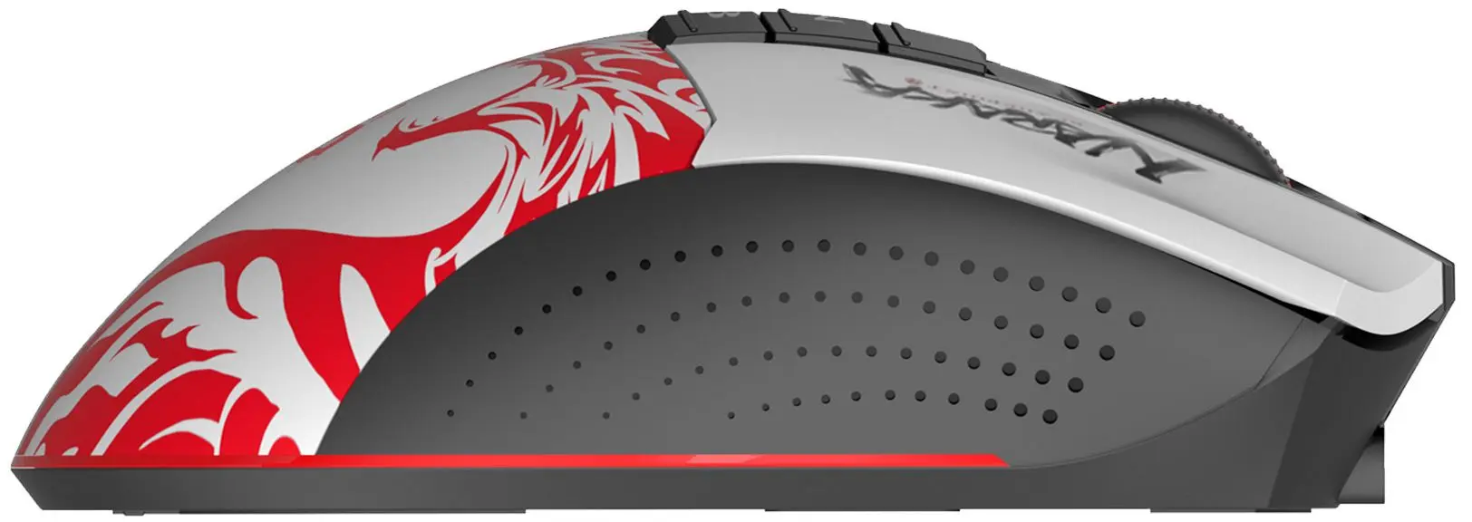 Mouse fara fir A4Tech Bloody R90 Plus Naraka (White/Red/Black) - 2