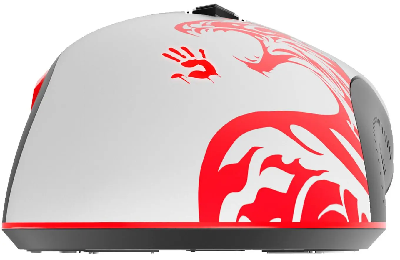 Mouse fara fir A4Tech Bloody R90 Plus Naraka (White/Red/Black) - 4