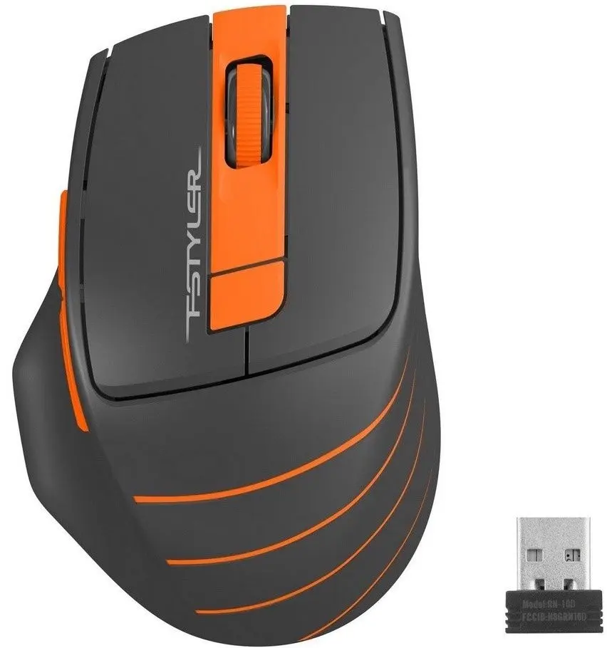 Mouse fara fir A4Tech Fstyler FG30 (Black/Orange)