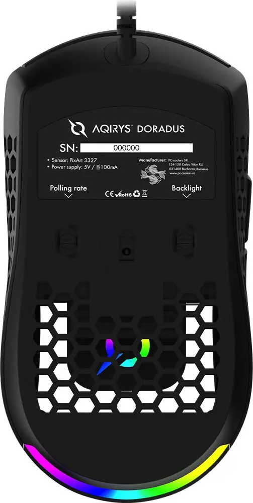 Mouse Aqirys Doradus (Black)