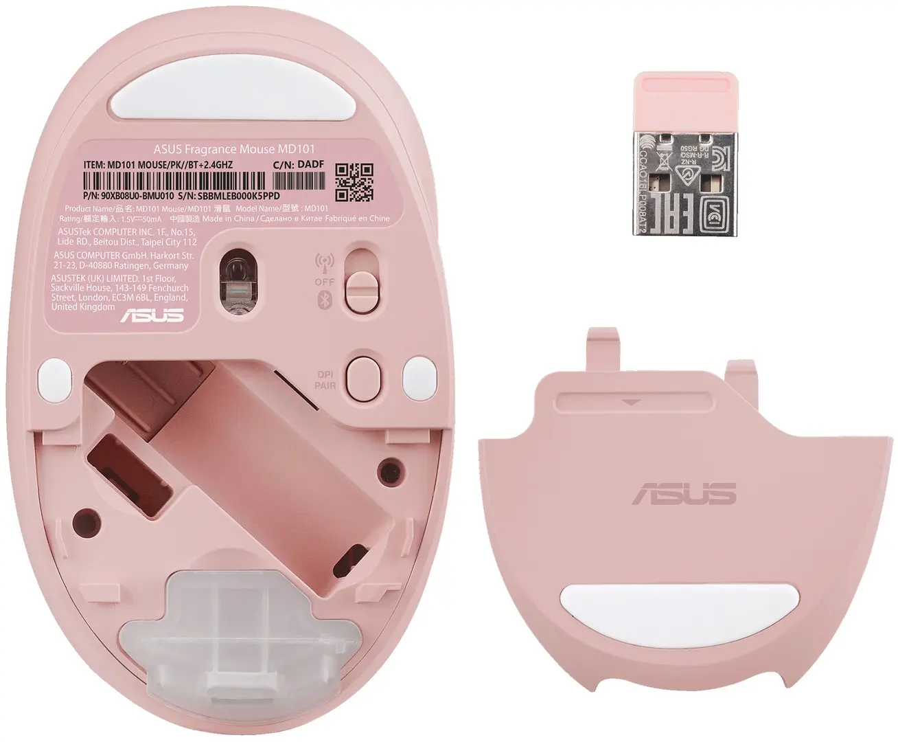 Mouse fara fir Asus Fragrance MD101 (Rose Clay)