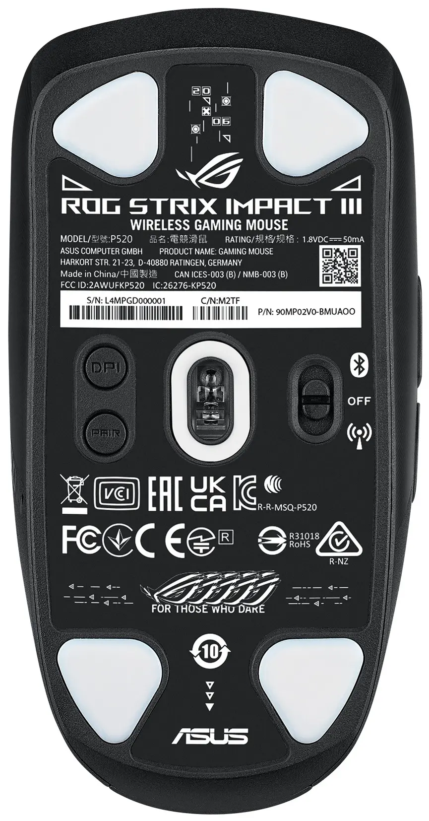 Mouse fara fir Asus ROG Strix Impact III (Black)