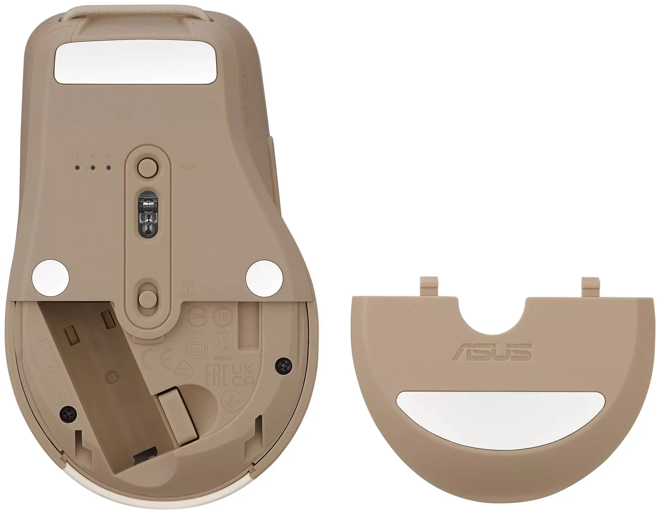 Mouse fara fir Asus SmartO MD200 Silent Plus (Oat Milk) - 7