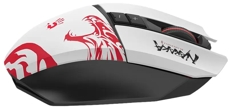 Mouse fara fir Bloody R36 Ultra Naraka (White/Black) - 4
