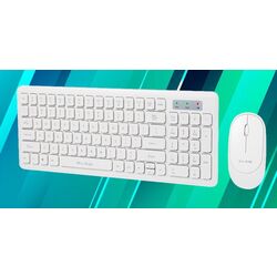 Беспроводной комплект клавиатура + мышь Blow KM-5 (White) Thumb