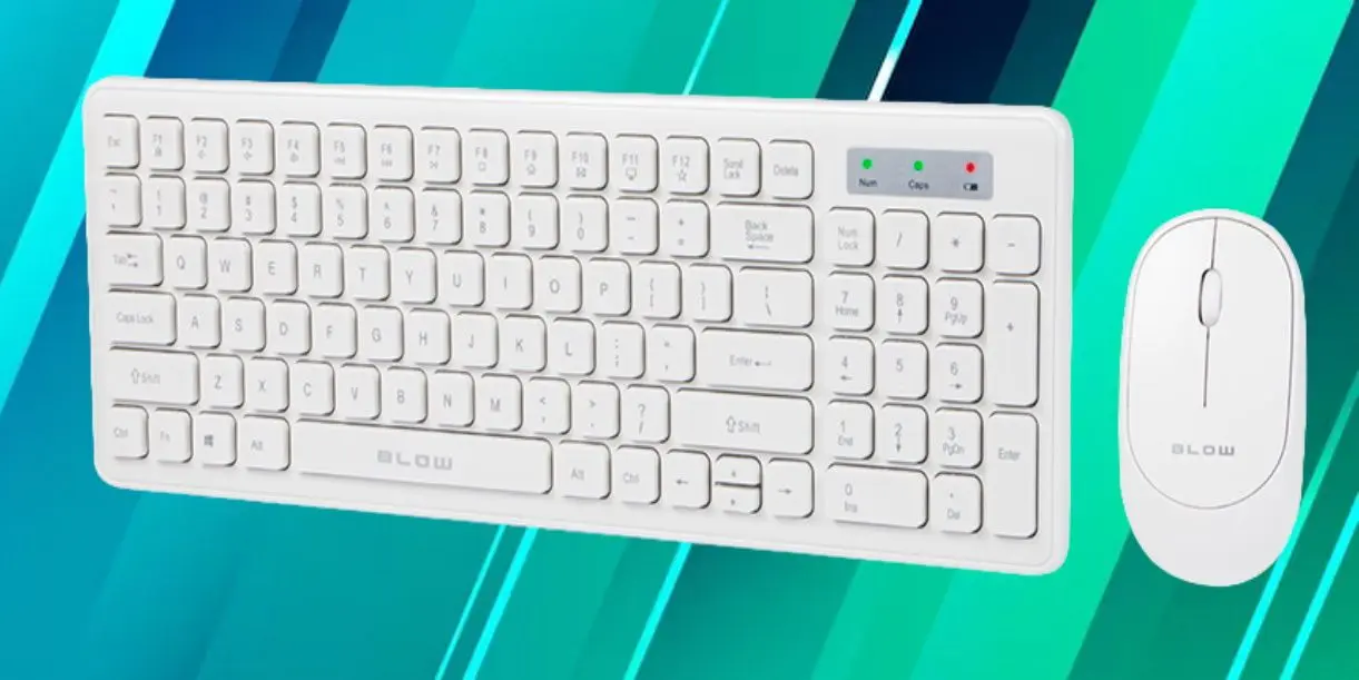 Беспроводной комплект клавиатура + мышь Blow KM-5 (White) - 3