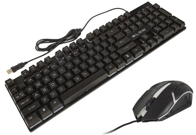Set tastatura + mouse Blow LED Trigger 84-219 (Black)