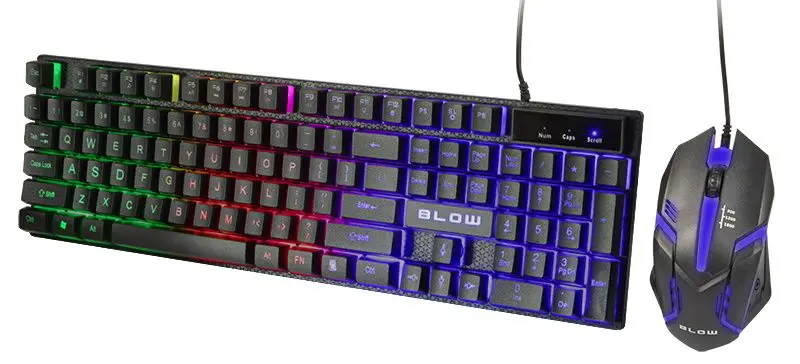 Set tastatura + mouse Blow LED Trigger 84-219 (Black)