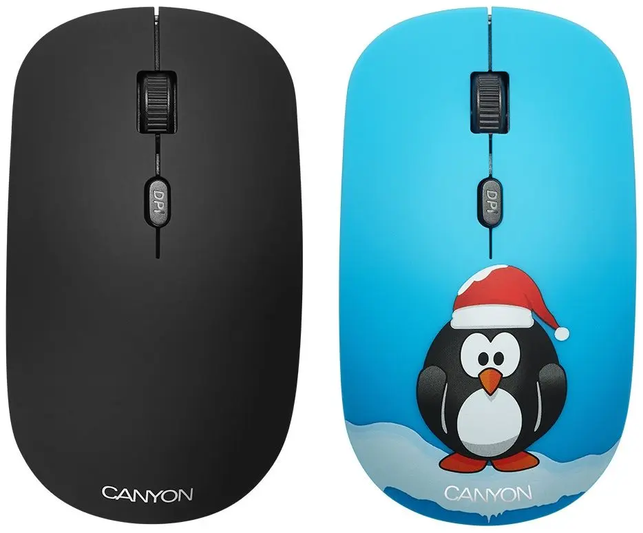 Mouse fara fir cu panou detașabil Canyon CND-CMSW400PG Penguin (Black)