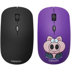 Mouse fara fir cu panou detașabil Canyon CND-CMSW401PB Pig Boxer (Black)