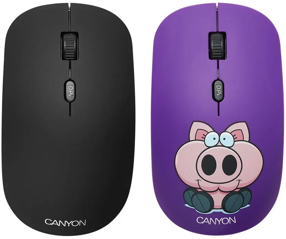 Mouse fara fir cu panou detașabil Canyon CND-CMSW401PB Pig Boxer (Black)