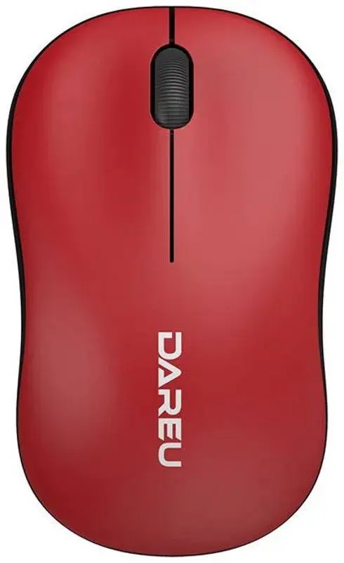 Беспроводная мышь Dareu LM106 2.4G 1200 DPI (Black/Red)